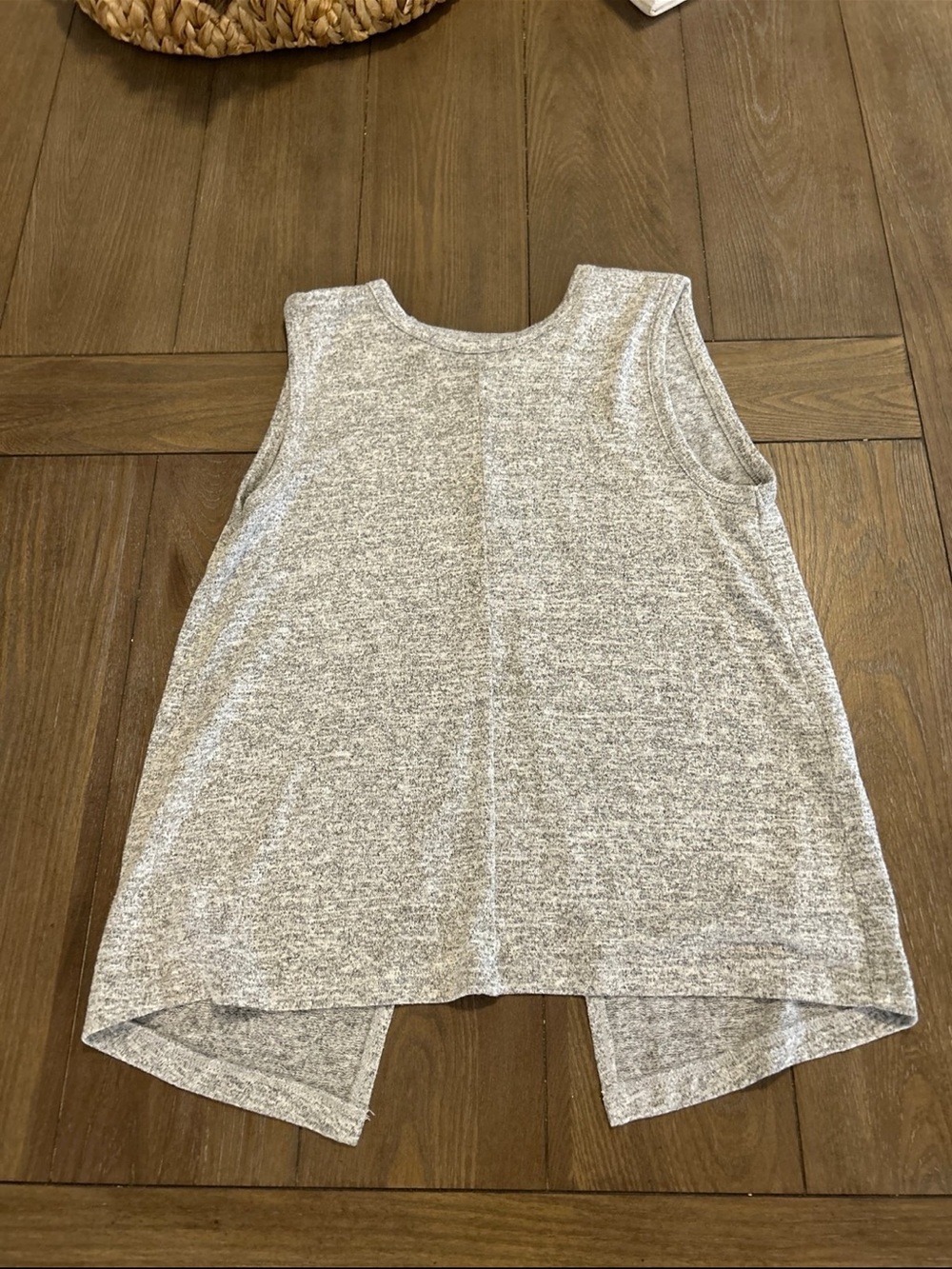 rag & bone Heather Gray Sleeveless High-Low Tank